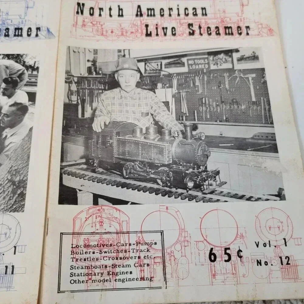 The North American Live Steamer Magazine Lot of 7 1956 Railroad Vintage RARE
